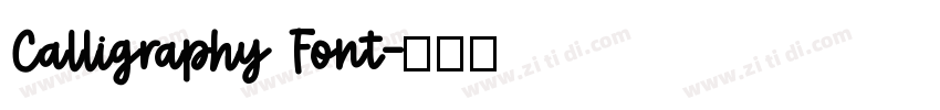 Calligraphy Font字体转换